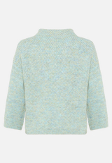 Strickpullover mit Stehkragen / Rückseite