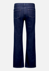 Wideleg Jeans mit Used Waschung  / Rückseite
