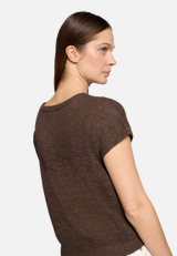 Strickpullover mit U-Boot-Ausschnitt / Detailbild