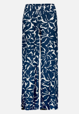 Stoffhose mit Blumenmuster  / Vorderseite
