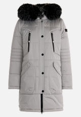 Steppjacke mit Kapuze / Vorderseite