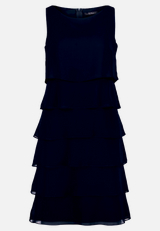 Cocktailkleid mit Volant / Vorderseite