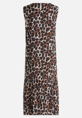 Stufenkleid im Leo-Look / Rückseite