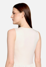 Basic-Kleid mit Plissee / Detailbild