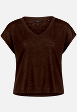 Basic-T-Shirt  mit V-Ausschnitt / Vorderseite