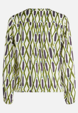 Casual-Bluse mit Muster / Rückseite