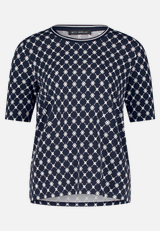Basic Shirt mit Rippbündchen / Vorderseite