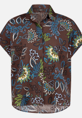 Bluse kurzarm mit Print  / Vorderseite