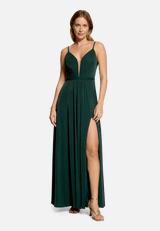Abendkleid mit Lurexfaden / Modellfoto Vorderseite