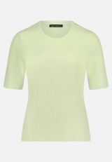 Strukturshirt mit Rundhalsausschnitt / Vorderseite