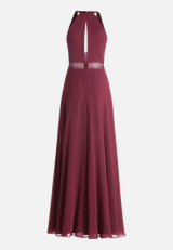 Abendkleid mit Spitze / Rückseite
