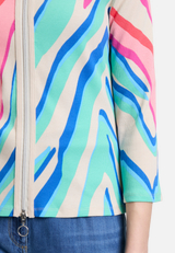 Shirtjacke mit Rippenstruktur / Detailbild