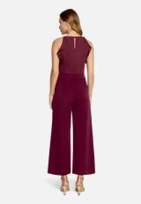 Jumpsuit mit Volant / Modellfoto Rückseite