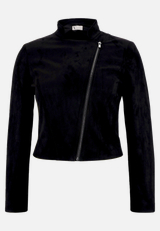 Bikerjacke mit Reißverschluss / Vorderseite