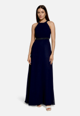 Abendkleid rückenfrei / Modellfoto Vorderseite