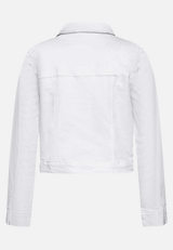 Jeansjacke mit Lochmuster / Rückseite