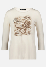 Basic Shirt mit Placement / Vorderseite