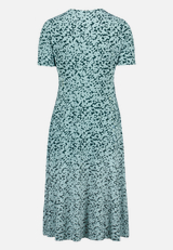 Jerseykleid mit Blumenmuster / Rückseite