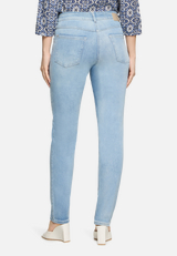 Skinny Jeans  mit Used-Waschung Style Rosalie / Modellfoto Rückseite