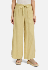 Leinenhose unifarben / Modellfoto Vorderseite