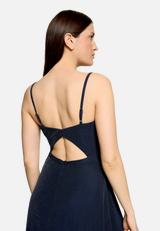 Abendkleid mit Lurexfaden / Detailbild