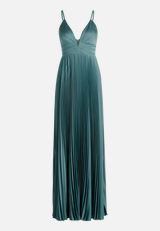 Chiffonkleid mit V-Ausschnitt / Vorderseite