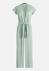 Jumpsuit mit Bindegürtel / Vorderseite