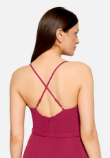 Abendkleid mit Volant / Detailbild