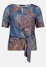 T-Shirt  mit Paisley-Muster / Vorderseite