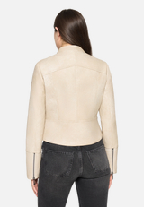 Casual-Jacke mit Stehkragen / Modellfoto Rückseite