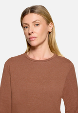 Casual-Shirt mit Rundhalsausschnitt / Detailbild