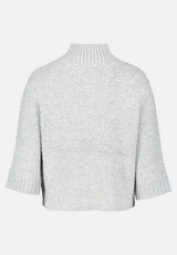 Strick-Cardigan mit Reißverschluss / Rückseite