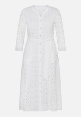 Hemdblusenkleid mit Bindegürtel / Vorderseite