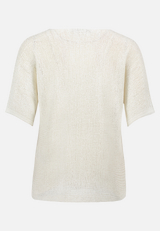 Strickpullover kurzarm / Rückseite