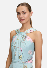 Abendkleid mit Blumenprint / Detailbild