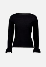 Pullover mit Volants am Ärmel / Vorderseite