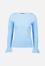 Pullover mit Volants am Ärmel / Vorderseite