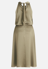 Cocktailkleid mit Stehkragen / Rückseite
