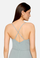 Abendkleid mit Volant / Detailbild