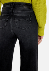 High Waisted-Jeans mit Strass / Detailbild