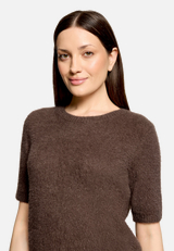 Strickpullover kurzarm / Detailbild