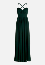 Abendkleid mit Plissee / Vorderseite