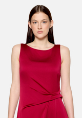 Cocktailkleid mit Raffung / Detailbild