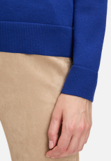 Basic-Strickpullover mit Stehkragen / Detailbild
