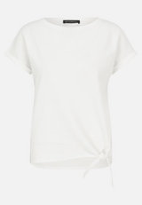Halbarm-Shirt mit Schleifenknoten / Vorderseite