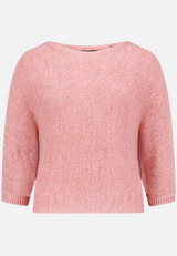Strickpullover mit Fledermausärmeln / Vorderseite