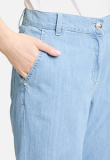 Casual-Hose mit offenem Saum / Detailbild