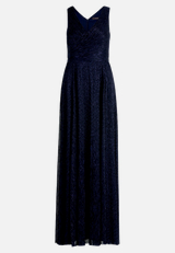 Abendkleid mit Plissee / Vorderseite