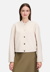 Blouson mit Rippbündchen / Modellfoto Vorderseite
