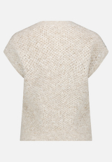 Strickpullunder mit V-Ausschnitt / Rückseite